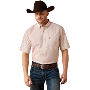 Men's Almond Oil Nels Geo Print Shirt