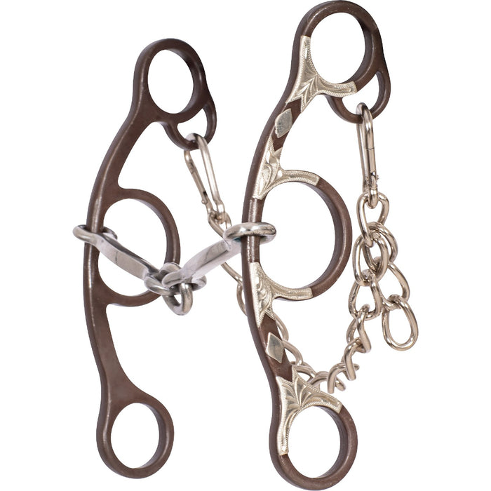Sherry Cervi O Ring Square Snaffle Short Shank Bit