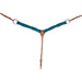2in Turquoise and Black Mohair Breast Collar