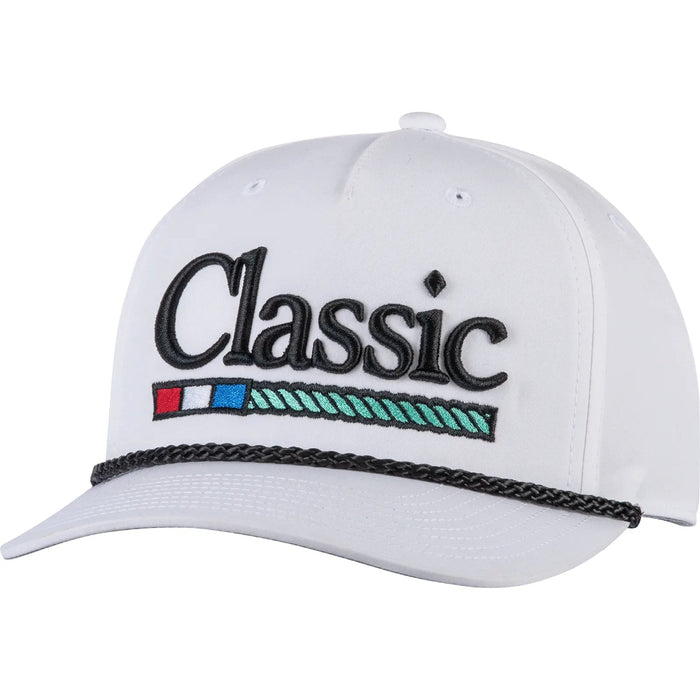 White and Black 3D Embroidered Cap