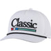 White and Black 3D Embroidered Cap