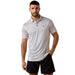Men's White Southwest Print Polo