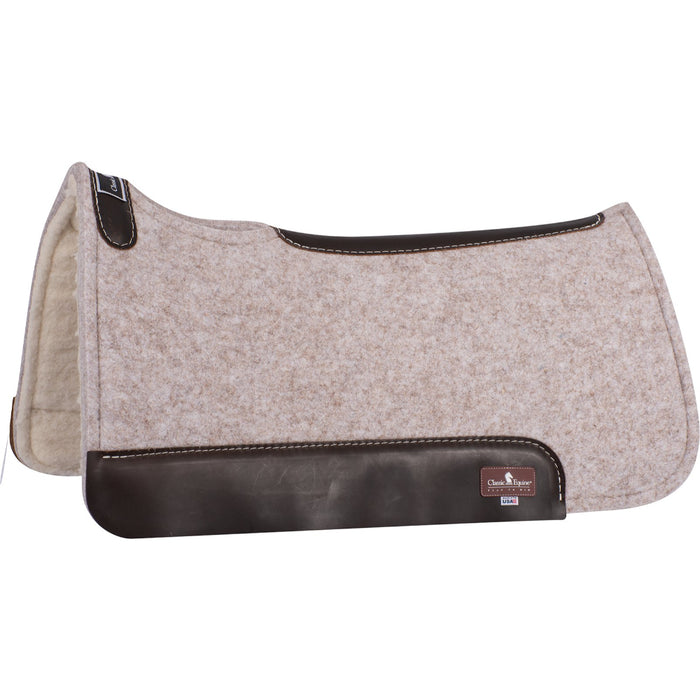 31x32 Tan Felt 3/4in Fleece Bottom Saddle Pad