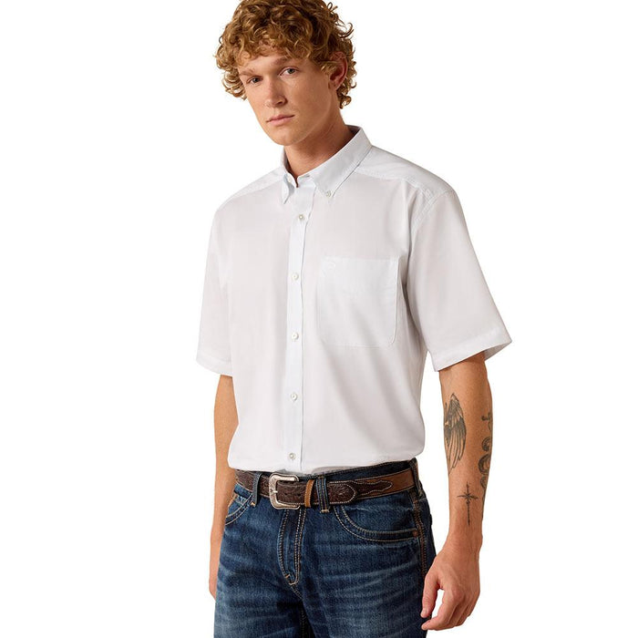 Men's White Light Weight Twill Classic Shirt