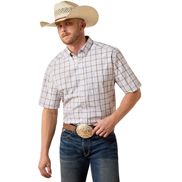 Men's White Plaid Pro Sasha Shirt