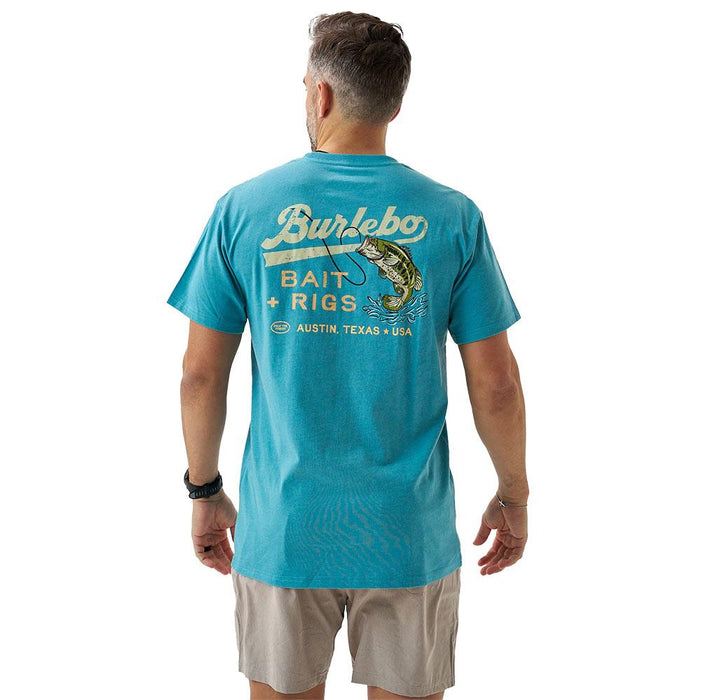 Men's Bait & Rigs Cyan Tee Shirt