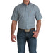Men's Blue Print Arena Flex Short Sleeve Shirt