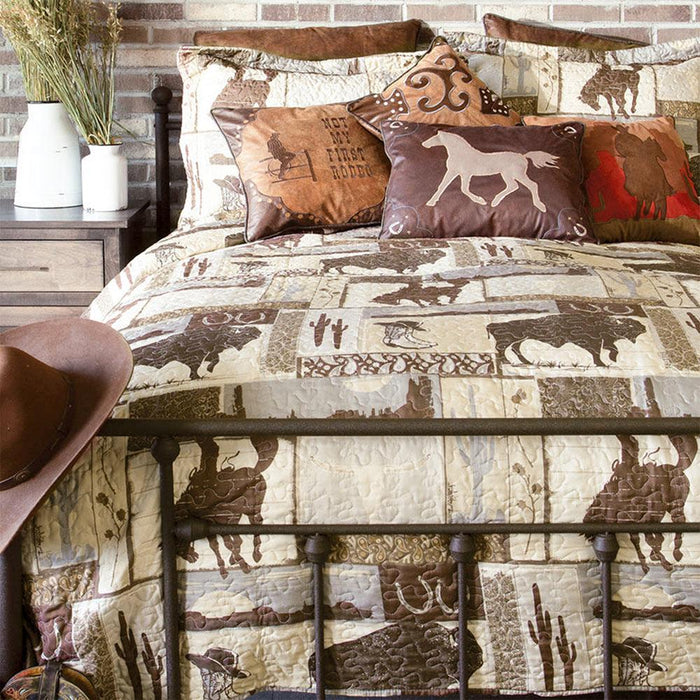 Wrangler Vintage Cowboy Quilt King Set