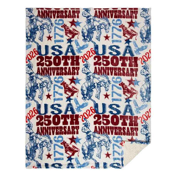 Wrangler 250th Anniversary Throw Blanket