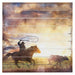 Cowboy Roping Scene Wall Decor