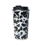 Western Trail Brew Stainless Steel Mug Black Leopard