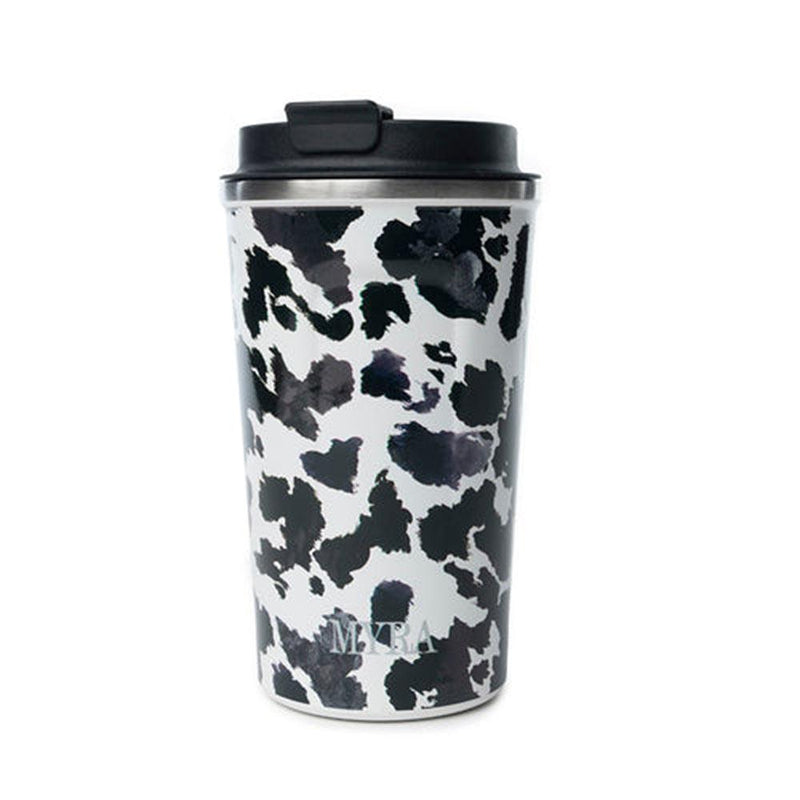 Western Trail Brew Stainless Steel Mug Black Leopard