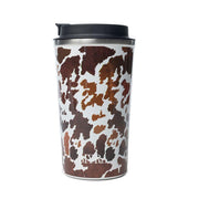 Western Trail Brew Stainless Steel Mug Brown Leopard