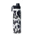 Moo & Bloom Stainless Steel Water Bottle Black Leopard