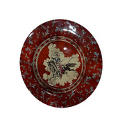 Patchwork Bandana Melamine Salad Plate Red Lasso Cowboy