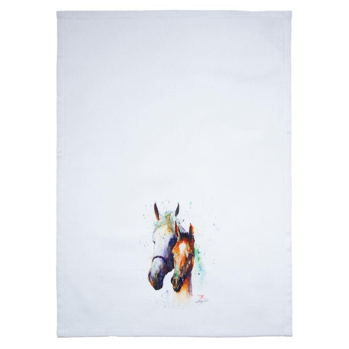 Two Horses Tea Towel