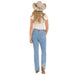 Women's Notched Pocket Mid Rise Bootcut