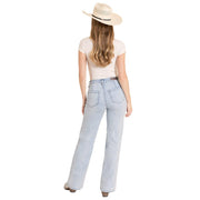 Women's Light Wash Relaxed Wide Leg Jeans