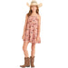 Girl's Rose Western Print Dress