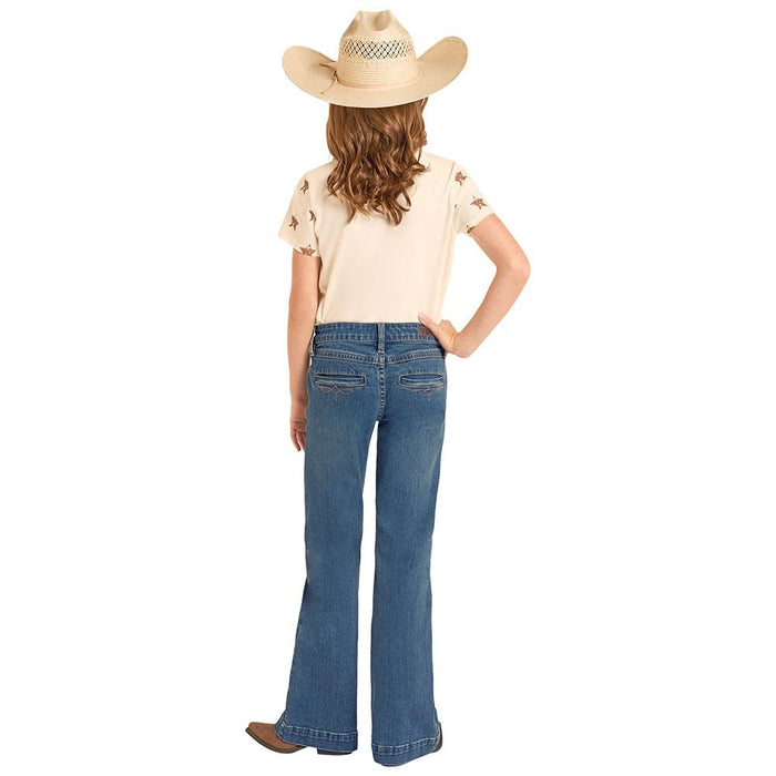 Girl's Stitched Welt Pocket Trousers
