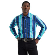 Men's Blue Striped Vintage Shirt