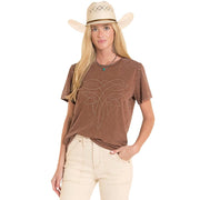 Women's Mahogany Boot Stitch Top