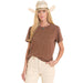 Women's Mahogany Boot Stitch Top