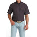 Men's Navy Print ArenaFlex Short Sleeve Shirt