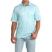 Men's Light Blue Floral Polo