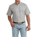 Men's White Printed Short Sleeve Shirt