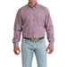 Men's Purple Print Long Sleeve Shirt