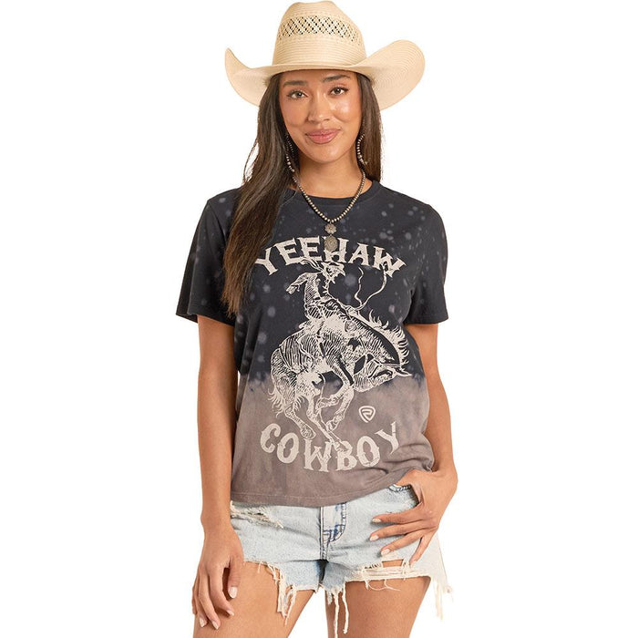 Women's Yee Haw Black Tee Shirt