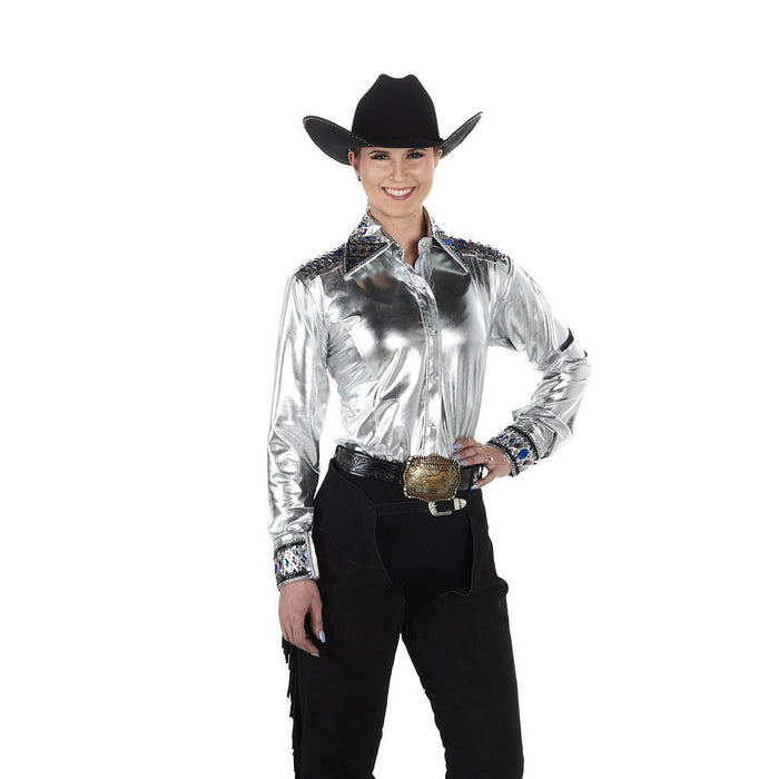 Women's Chrome Charisma Metallic Show Blouse