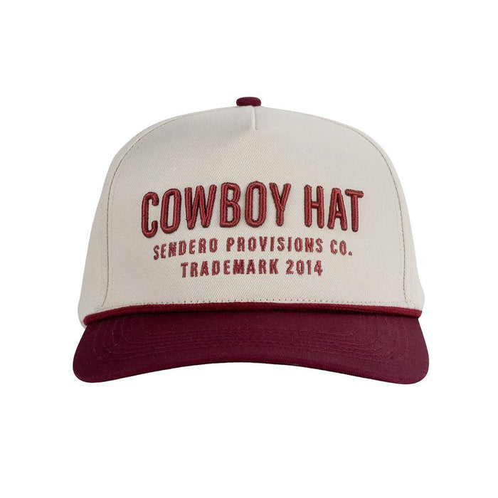 Men's Maroon Cowboy Hat Cap