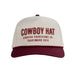 Men's Maroon Cowboy Hat Cap