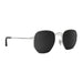 Black & Silver Sterling J Hexagram Sunglasses