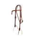 Premium Knotted Browband Headstall with Floral Heel Buckles