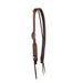 Figure Eight Stitched Split Ear Headstall with Floral Buckle