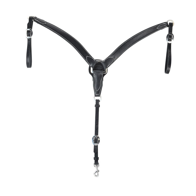Black 1 1/2in Tapered Breast Collar