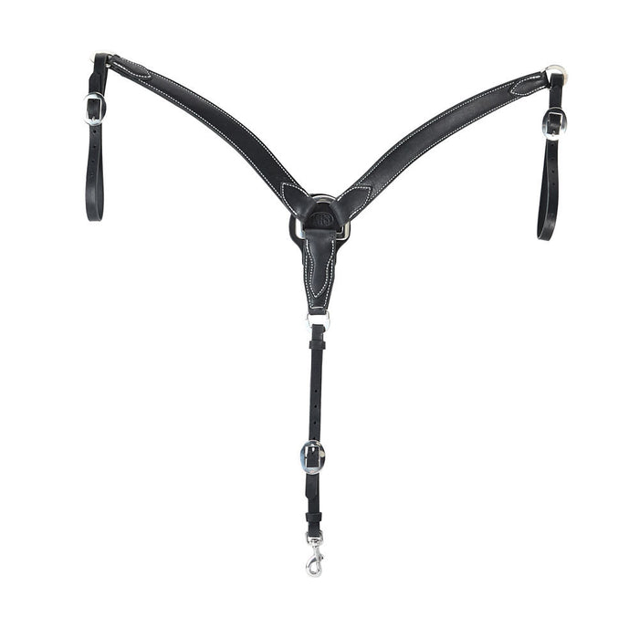 Black 1 1/2in Tapered Breast Collar