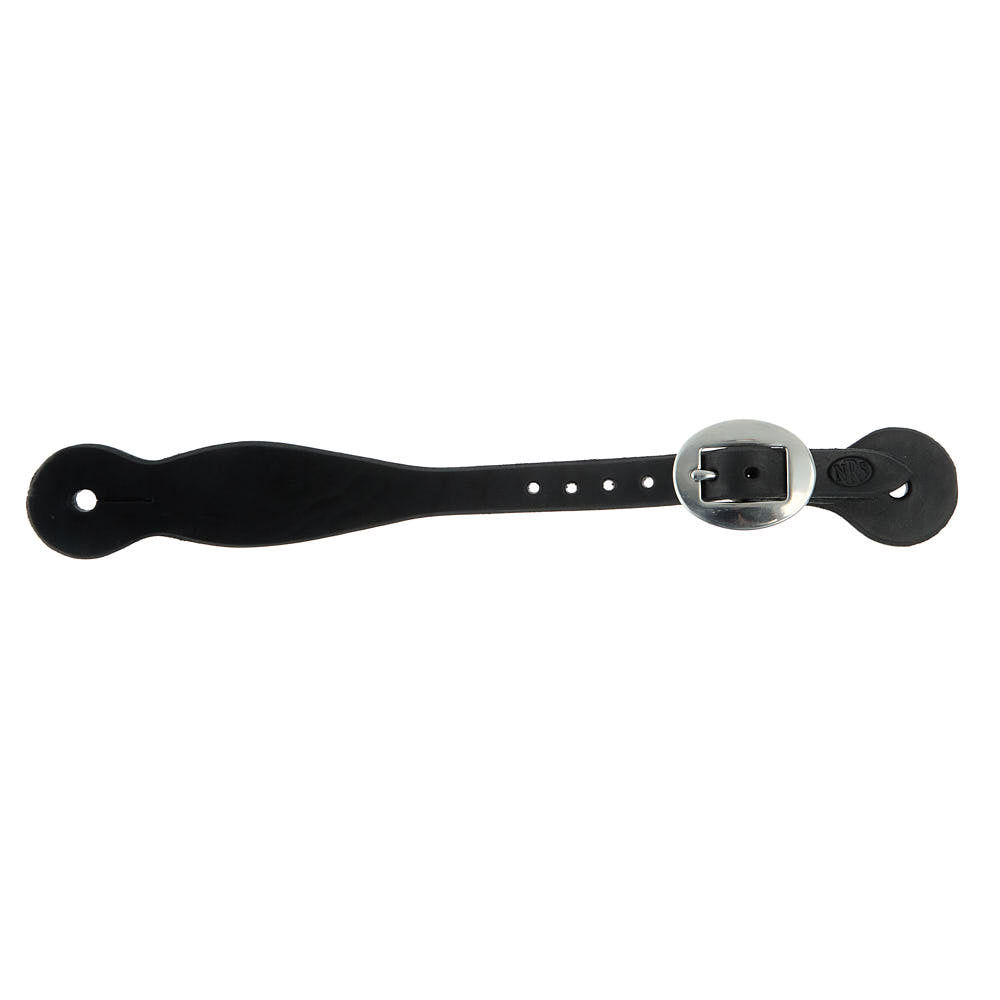 NRS Tack Men`s Black Basic Spur Strap