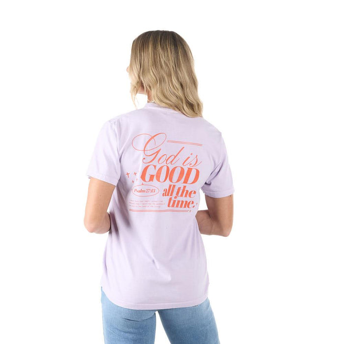 Orchid God Is Good Tee Shirt