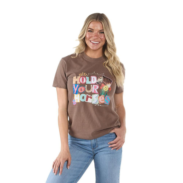 Espresso Hold Your Horses Tee Shirt