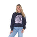Navy Jesus Loves A Cowgirl Sweatshirt