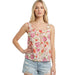 Women's Pink Floral Print Tank