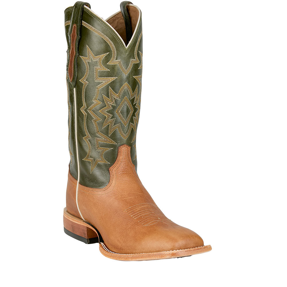 Tony Lama Men's Samuel Heritage Tan Cowhide Vamp 13in Midnight