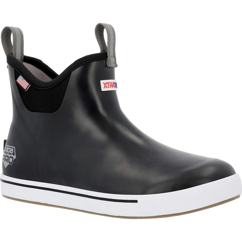 Men's Ankle Deck Boot Pro Triple Dip Black Slip On