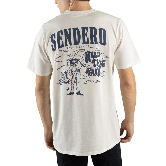 Men's Vintage White Need This Rain Tee Shirt