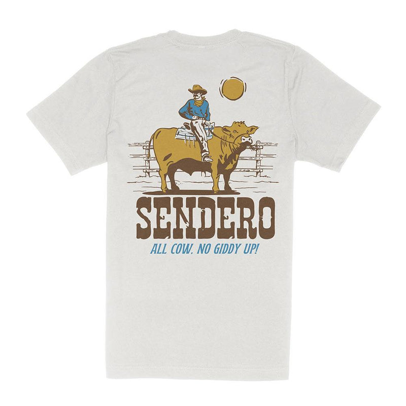 Men's Vintage White All Cow Tee Shirt