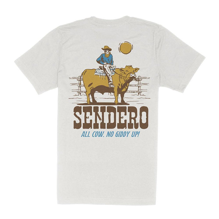Men's Vintage White All Cow Tee Shirt
